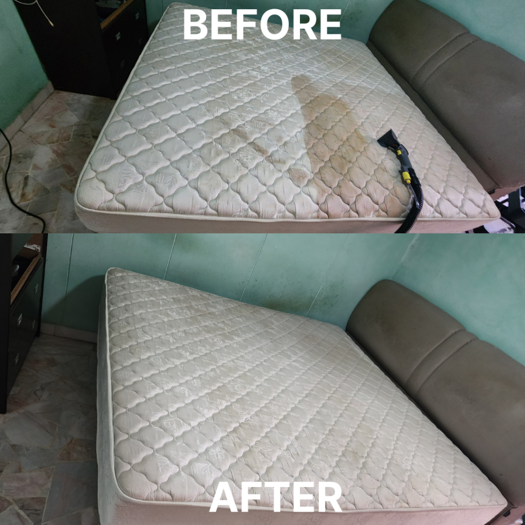 Mattress Cleaning Before and After